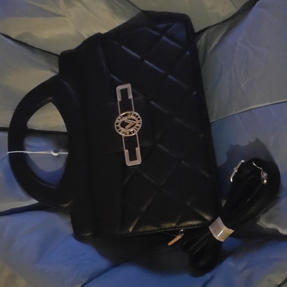 Valentino Orlandi Black Crossbody Bag - Picture 1 of 3